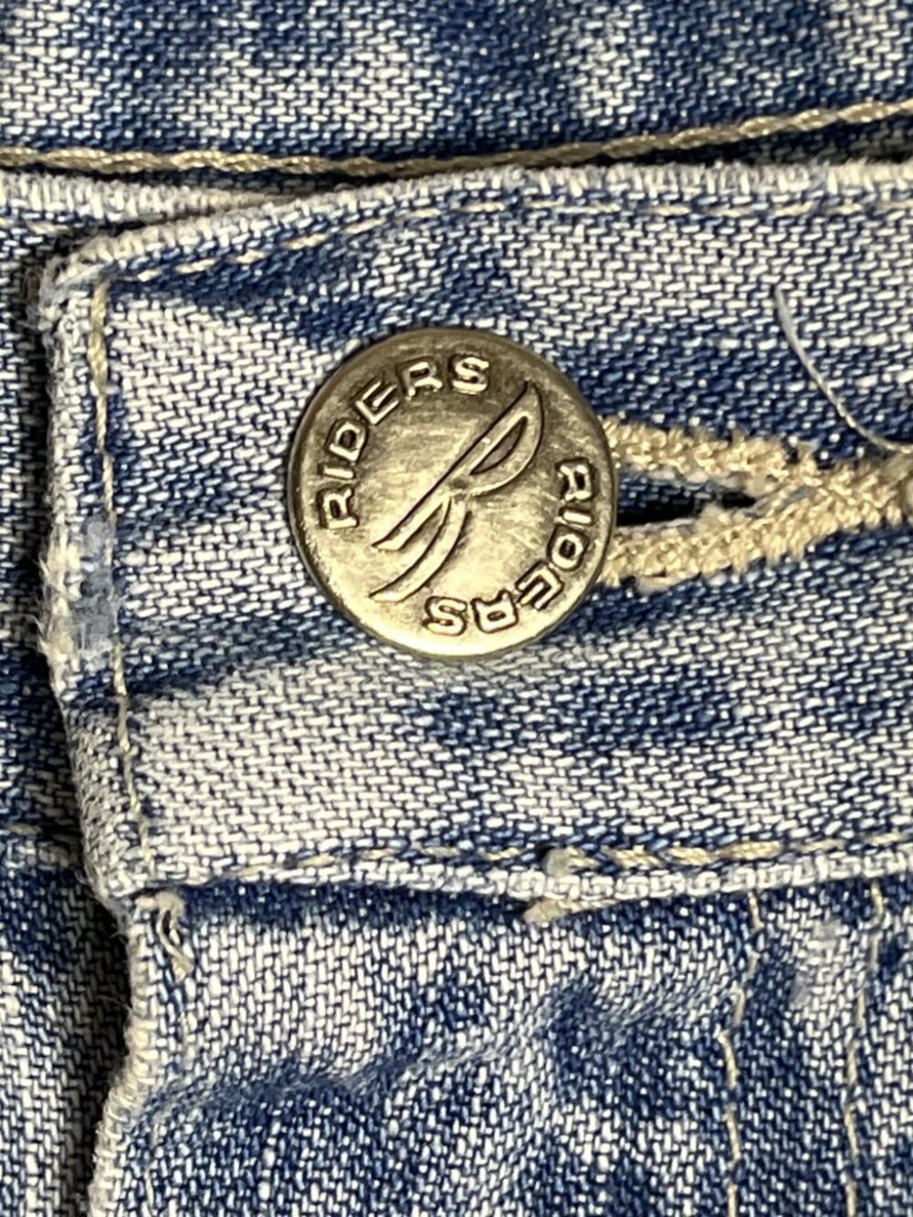 Vtg Riders Jeans 80s Relaxed Fit Mom High Waist Cinch Boyfriend Med Wash Wom 16 - Picture 12 of 13